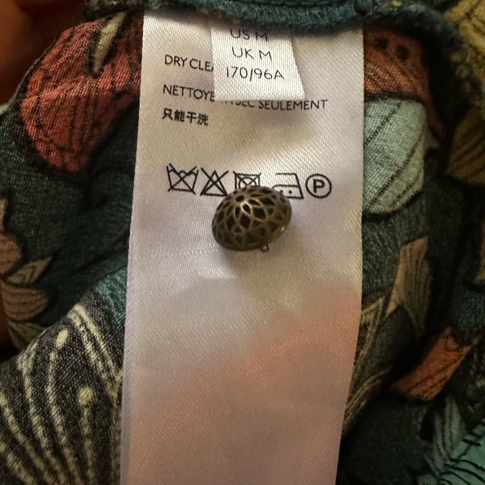 Anthropologie Floral Halter Jumpsuit - Teal and Multicolor - Picture 5 of 5